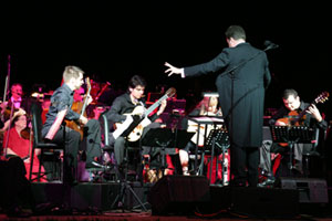 Saffire perform with the DSO at the closing concert of the Seventh Darwin International Guitar Festival