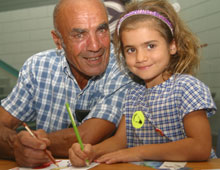 Fred Portelli with granddaughter Brielle Portelli