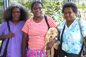 More than 80 teachers attended the course, including representatives from Barunga School, east of Katherine, (l-r) Tracey Camfoo, Anita Painter and Jean Tiati